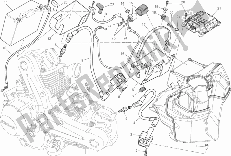 Todas las partes para Batería de Ducati Monster 796 Thailand 2014